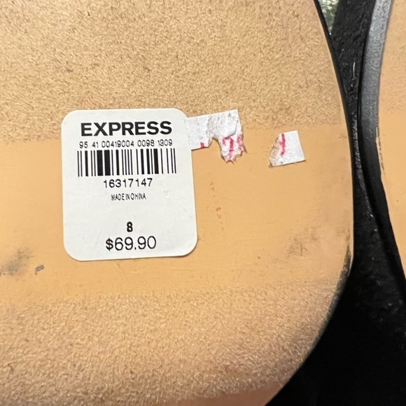 Express Faux Suede Heeled Ankle Boot 8 - Picture 9 of 9